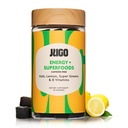 JUGO Energy + SUPERFOODS ... B12-vitamiini Gummie ja Kale & Super Greens... 40 Count Comfeine-free Energy Gummies...