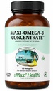 Maxi Health Omega 3 täydennysosa - Omega-3 Kalaöljykonsentraatti - Korkeampi Potenssi lähde EPA / DHA rasvahapot - sydän, aivot & yhteinen terveys - Kosher Certified Wild Savustettu kala - 90 Kasvissyöjä Softgels