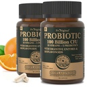 Probiootit Prebiootit miesten ja naisten - 35 kanta Luomu Probiootti 100 miljardia PMY Gut & Dgestive Health, Vegan Acidophilus Probiootit Supplement, ei-GMO Raw Probiootti 120 Caps
