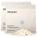 Promix Hydrolyzed Collagen Peptides - Tyyppi 1 Grass Fed Collagen, 4.7glysiini, tyyppi 3 bioaktiiviset peptidit - Ei makua - 2,5 punta (paketti 2)