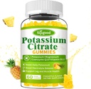 Kaliumsilikaatti Gummies ... Korkeatehoinen kaliumlisä lihasterveyteen, jalkakramp-apuun, Elektrolyyttitasapaino Vegaani, ei-GMO, gluteeniton, ananaksen maku 60