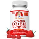 D3-vitamiini, B12-vitamiinit Danielle, Vegan Daily Supplement aikuisille ja lapsille, ei-GMO-vitamiini, D3 1000 IU & 250 mcg B12-vitamiini, 2 kuukauden tarjonta (60 gummia)