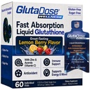 Liquid Glutatione Supplement, Lemon Berry Flavored Acerola Energy Booster w/Zinc, Daily Vitames & Minerals, Zero Sugar Formulation, Everyday Auto-Immune Tuki aikuisille, 0,34 fl oz, Pakkaus 60
