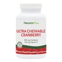 NaturesPlus Ultra pureskeltava karpalo - 90 Love Marjat tabletit - Edistää virtsateiden terveyttä - Ei-GMO, Gluteeniton - 45 tarjoilua
