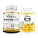 Vegaani Vitality Immuniteetti Booster Bundle 6 kuukautta - Vegan Multivitamiinit ja Vegan Omega 3 Algae Oil. High Strength Plant perustuu Formula Immuniteetti, Energia Kokonaisterveys Vegans ja kasvissyöjät