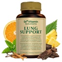 DR VITAMIN LIUTTEET Lung Detox Supplement for Men & Women - 10-in-1 Blend w/Vitamin C & Butterbur Root - Tukee keuhkojen terveyttä ja hengitystä - parantaa hengitystä, happivirtaa - 30 Vegan Caps