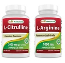 Best Naturals L-Citrulline 2000mg & L-arginiini 1000 mg