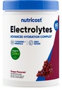 Nutricost Electrolyte Complex Powder (60 tarjoilua, viinirypäle) - Hydraation lisäravinne juoma Mix vitamiineja ja kivennäisaineita