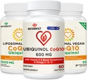CoQ10 600 mg 1PCS Bundle 1000 mg Liposomal CoQ10 Ubiquinoli täydentää 2PCS