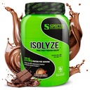 Laji Nutrition Isolyze Whey Protein Powder, 100% Whey Isolate for Muscle Building, 27.5g Protein Per Scoop, Ei sokeria ja vähärasvaista (suklaamaito, 22 tarjoilua)