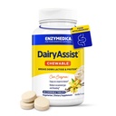 Enzymedica DairyAssist Chewable, 2-in-1 Dgestive Enzymes for Dairy, Laktoosi ja Casein Digestion, Fast-Acting Formula for Gas and Bloating Relief, 60 purutablettia