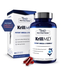 1MD Nutrition KrillMD - Antarktis Krill Oil Omega 3 täydennysosa Astaksantiini, EPA, DHA ...