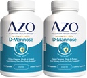 AZO D Mannose Virtsatie Terveys, puhdistus, flush & Suojaa Virtsatie, No.1 Pharmacist Suositeltava merkki, kliininen vahvuus, ei-GMO, 120 Luku (Pakkaus 2)