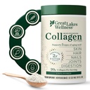 Great Lakes Wellness Collagen Peptides Powder for Skin, Hair, Nails, joints & Digestion - makuamaton - Nopea liuottaminen Hydrolysoitu, ei-GMO, Keto, Kosher - 16oz