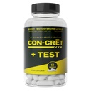 CON-CRET®+ Test, CON-CRET® Patentoitu Creatiini HCl Nyt Testofen®, Boost Testosteronitasot, 60 kapselia