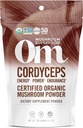 OM MUSHROOM SUPERFOOD Cordyceps Organic Mushroom Powder, 3,5 Ounce, 50 tarjoilut, energia, teho, kestävyys ja kestävyys tuki, Superfood Superfood täydentää urheilun suorituskyvyn