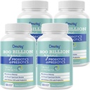 Probiootit naisille ja miehille, 300 miljardia PMY 24 kannat Probiootit + 15 luomuyrtit Prebiootit Blend, Hylly vakaa Gut Health Supplement for digestiivinen Immuuni & koko kehon terveys, 8 kuukauden tarjonta