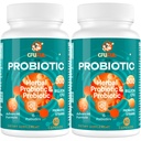 Probiootit naisille ja miehille - 300 miljardia PMY, 24 kantaa Probiootti + 15 orgaanista yrttiä Prebiootit Blend, kokonaisdigestiivinen Gut Health, Immuuni, Ummetus ja turvotus, Hyllyt Stable - 4 kuukauden tarjonta
