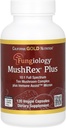 Kalifornia Gold Nutrition Sienitiede, MushRex Plus, Full- Spectrum Ten Mushroom Complex Agaricus, Chaga, Cordyceps, ja Lion's Mane, 120 Plantcaps