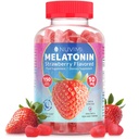 Melatoniini Gummies - 10 mg Mansikka makuinen ravinto ravinto täydentää auttaa tukemaan unta - 150 Vegan Gummies