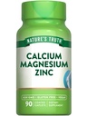Nature's Truth Calcium Magnesium Sinkki 90 Päällystetyt Caplets Vegaani, ei-GMO, ja gluteeniton Supplement