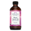 HERITAGE KAUPUNKI Musta siemenöljy, orgaaninen, kylmäpuristettu Nigella Sativa täydennysosa Thymokinonin kanssa, Omega 3 6 9, hapettumisenestoaine, immuniteetti, kolesteroli, digestiivinen, sydän ja Liity terveystukeen*, Vegan, 8oz