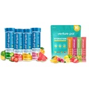 Venture Pal Sugar Free Electrolyte Powder Packets & Chewable Fast-Melt Electrolyte Tabletit, Sport Electrolyte käynnissä vaellus Pyöräily urheilu ravitsemus