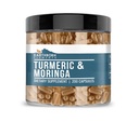 Maassa syntyneet elementit Turmeric & Moringa 200 kapselia, puhdas ja laimentamaton, ei lisäaineita