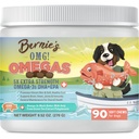 Bernie... Omegas Chews koirille - 5X Extra Strength DHA+EPA, kalaöljy, terve iho ja turkki, allergiaapu, Joint Supplement (Pork Flavor)
