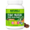 NATURALO Plant Protein Powder, Chocolate, 22g Protein - ei-GMO, Vegan, Ei gluteenia, Dairy, tai soija - Ei keinotekoisia makuja, synteettinen väritys, säilöntäaineet, tai lisäaineet - 20 tarjoilut