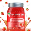 Sea Moss Gel,Organic Raw Irish Seamoss Gel Advanced Superfood,Immune and Digestive Support, Vitamin and Minerals Supplement(Strawberry,18.5OZ)