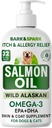 BARK&SPARK Salmon Oil for Dogs & Cats - Natural Omega-3 Fish Oil for Dogs - Support - Liquid Food Supplement for Lemmikkieläimet - EPA+DHA Rasvahapot yhteiseen toimintaan, Immuno & Heart Health 32oz