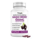 Vitapia Maqui Berry 1000mg - Maqui Berry Powder Supplement - Kasvisystävällinen, ei-GMO ja Gluteenittomat - 180 kasviskapselit