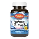 Carlson - EcoSmart Omega-3, Sustainable Source, Promotes Heart, Brain, Vision & Joint Health, Lemon, 90 pehmeää geeliä