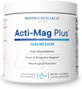 Biotics Research Acti-Mag PlusTM Erittäin biologisesti käytettävissä oleva jauhe 400 mg Magnesium Formula, 5g / Serving, Optimoi stressin vaste, edistää rentoutumista, tervettä energiatasoa, lihasten mukavuutta 7 Oz