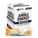 Optimum Nutrition Amino Energy Plus Hydraation Packetit, On-Go Caffiene Stick Packs, Surfside Citrus, 25