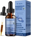 21 in 1 Magnesium Glycinate Complex Liquid Drop D3,K2,B6 & B12 Plus L-Theanine Omega-3 Sea Moss Extract for Energy,Sleep,Joint,Heart Health Sugar Free Blueberry Flavor,2 Fl Oz