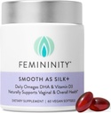 Feminity Smooth kuin Silk+ 30 päivän aloituspakkaus emättimen kuivumiseen (60 Softgels & Refullable Glass Jar)