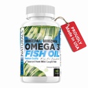 Omega 3 Fish Oil 2000mg High Potency 800mg EPA DHA 600mg BURPLESS Supplement Non GMO Omega 3 Rasvahappo täydentää High Dose Fish Oil koirille Kissat Ihmisiä Valmistettu USA