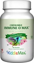 Maxi Health Pureskella Immuuneja Tuki Booster Blend, C-vitamiini, Elderberry, Sinkki, Epicor, Glutatione - Immuno-O-Max - Pureskeltavia vitamiineja lapsille ja aikuisille - 60 kirsikka makupalaa purutabletteja