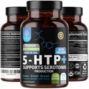 N1N Premium 5- HTP 200mg Plus Kalsium, valmistettu Griffonia siemenuutteesta, ei-muuntogeenisistä ja gluteenittomista, 120 kapselia