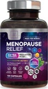 Vaihdevuodet lisäravinteet naisille Dong Quai, Chaste Berry, Black Cohosh, 8 miljardia PMY Probiootit - Hot Flash Night Sweats & Menopause Relief Probiootti emättimelle, Ruoansulatus - 120 kapselia