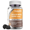 Zeolite Detox lapsille Gummies with activated Charcoal, Clinoptilolite Zeolite with vitamiin B12 & D3 for Kids & Aikuinen, Pureteltava Zeoliitti täydentää Gut & Immuunituki, Mustikka Flavor, 60 Ct