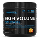 PEScience High Volume Stim-free Pre Treenout Pump Powder, Typpioksidi Booster L Citulline & L Arginiini nitraatti, Non-Stim Preworkout miesten ja naisten, 36 Scoops, Hapan persikka karkkia