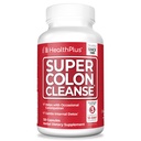 Health Plus Super Colon Cleanse 30 päivän tarjonta Gentle Gut Cleanse Detox, Psyllium Husk, Probiootit ummetus Relief & Ruoansulatuskanavan tuki, 120 kapselia