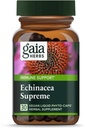 Gaia Herbs Echinacea Supreme - Immuunituki täydentää - Echinacea Purpurea & Angustifolia Blend tukemaan Immuunijärjestelmää - 30 Vegan Liquid Phyto-Capsules (15 päivän toimitus)