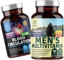 Number One Number N1N Premium Miesten päivittäin monivitamiini [Vitamiineja A C E D, Magnesium, Sinkki] ja verenkierron täydentää [8 Tehokas Yrtit ja vitamiinit], 2 pakkaus Bundle