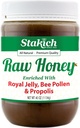 Stakich Royal Jelly, Bee Pollen, Propolis Raw Honey - puhdas, käsittelemätön, lämmittämätön - 40 Ounce