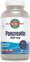 KAL Haiman 350 mg, Naisten ja miesten digestiivinen entsyymit, haimaentsyymit digestiivisen terveydenhuollon tuki, gluteeniton, non-GMO, nopea disintegration, 60 päivän takuu, 500 tarjoilua, 500 tablettia