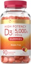 Carlyle-vitamiini D3 Gummies ... 5000 iu... 90 Count...